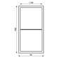 Jung Ram 2-fack LS990, Mattvit