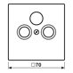 Jung Centrumplatta Tv/Fm/Sat Ls990, Mattvit