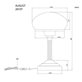 Aneta Lighting August Bord Antik/Beige Stor