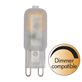 Star Trading G9 LED dimbar 110 lm 2700K, Frostad