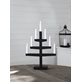 Star Trading Trapp 7-armad ljusstake 54 cm, Svart