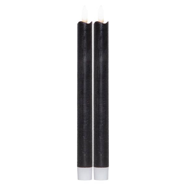 Star Trading Flamme Rustic antikljus LED 2-pack, Svart