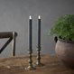 Star Trading Flamme Rustic antikljus LED 2-pack, Svart