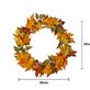 Star Trading Autumn höstkrans med 30 LED Ø45 cm, Orange