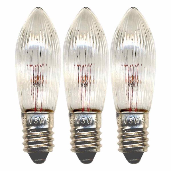 Star Trading Topplampa 55V 3W E10 3-Pack, Klar