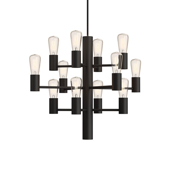 Herstal Manola Mini 12 takkrona 46 cm, Mattsvart