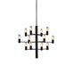 Herstal Manola 12 takkrona 60 cm, Svart