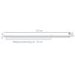Vrida of Sweden Vrida Zero lamparm Medium 113 cm, Vit & svart