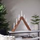 Star Trading Acca V-Formad Ljusstake 7-Armad 60 cm, Vit & brun