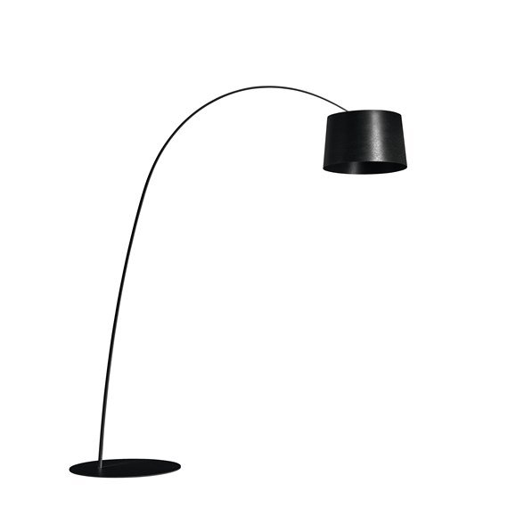 Foscarini Twiggy golvlampa dimbar, Svart