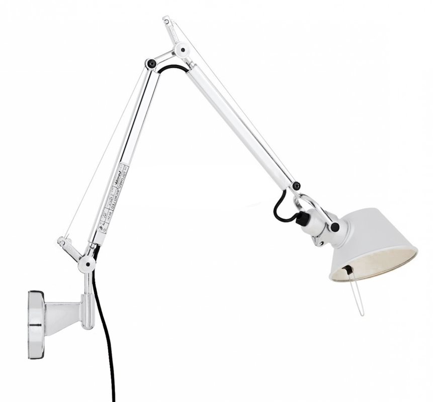 Artemide Tolomeo Mini Vägg Vit Med Väggfäste