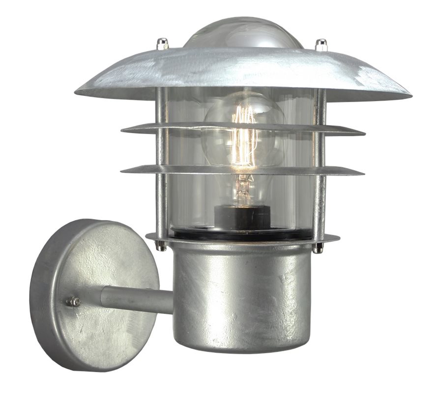 Aneta Lighting Landsort Vägglampa Uppåt Galvad Ip44