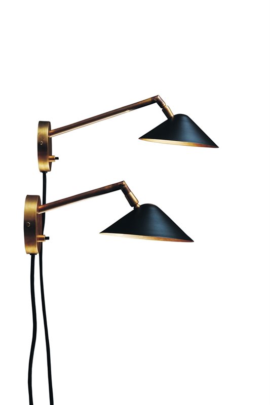 Konsthantverk Grenverk Vägglampa 4226-6 Kort Arm Råmässing 29Cm