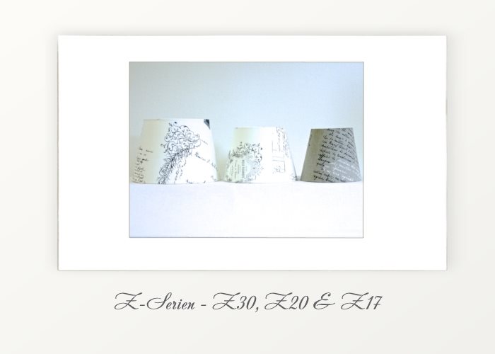 Vallentuna armatur & skärmateljé Lampskärm Z30 Ow Chintz 21 Fast Ställning