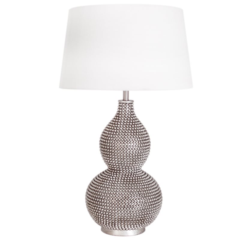 By Rydéns Lofty Bordlampa H55cm Satin/Vit Skärm