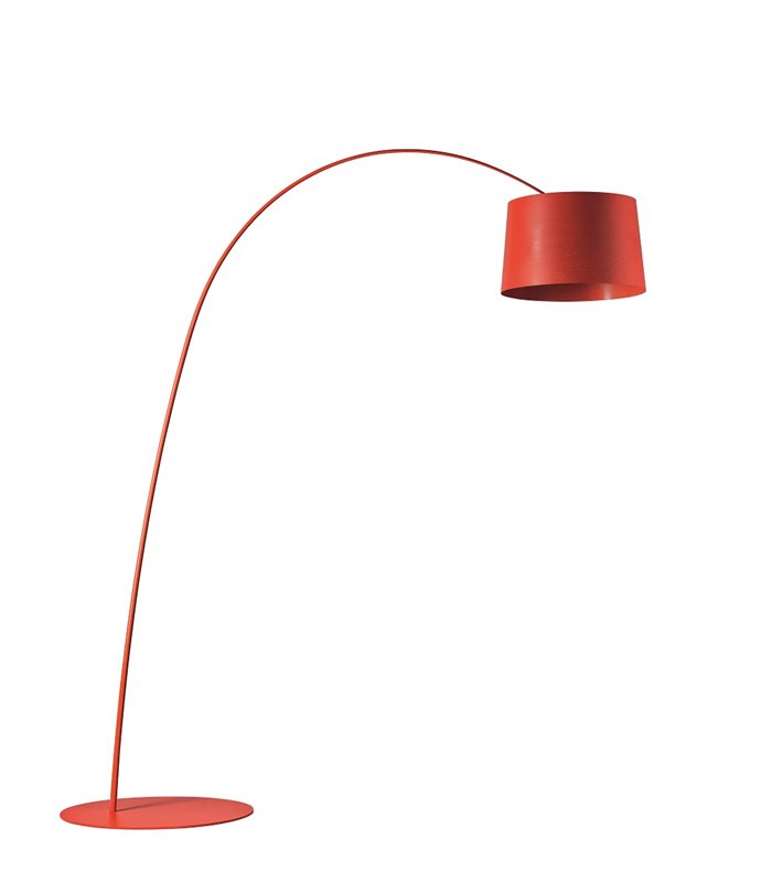 Foscarini Twiggy Golvlampa Röd (Crimson) Led Med Dimmer