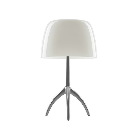 Foscarini Lumiere Bord Grande G9 Alu/Vit Med Dimmer