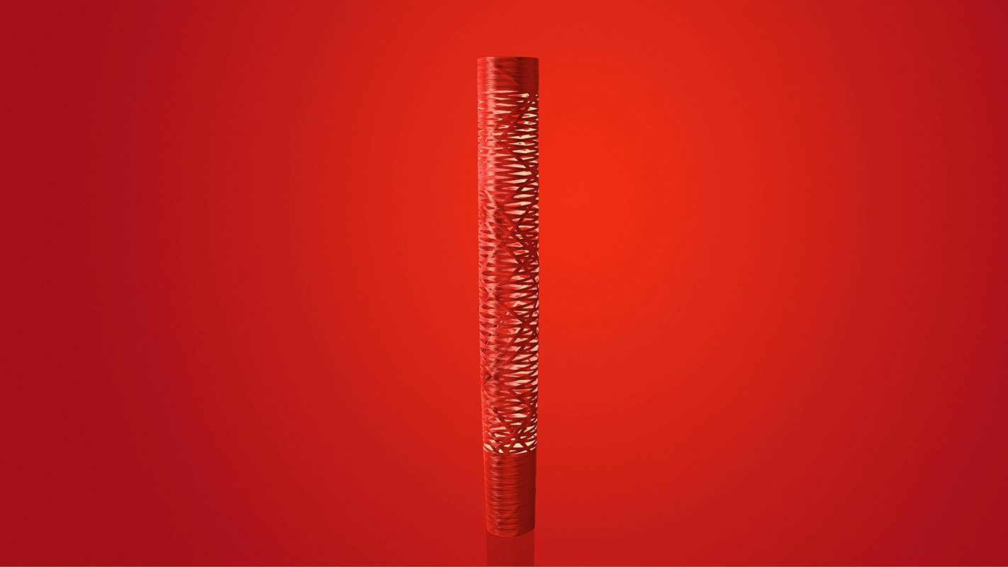 Foscarini Tress Golv Stor Röd (Crimson) Halogen Utgått