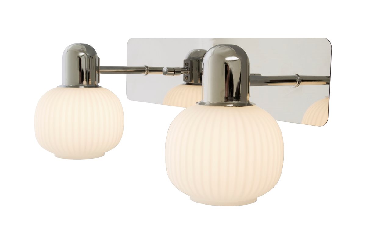 Aneta Lighting Messina vägglampa 2:a krom IP44