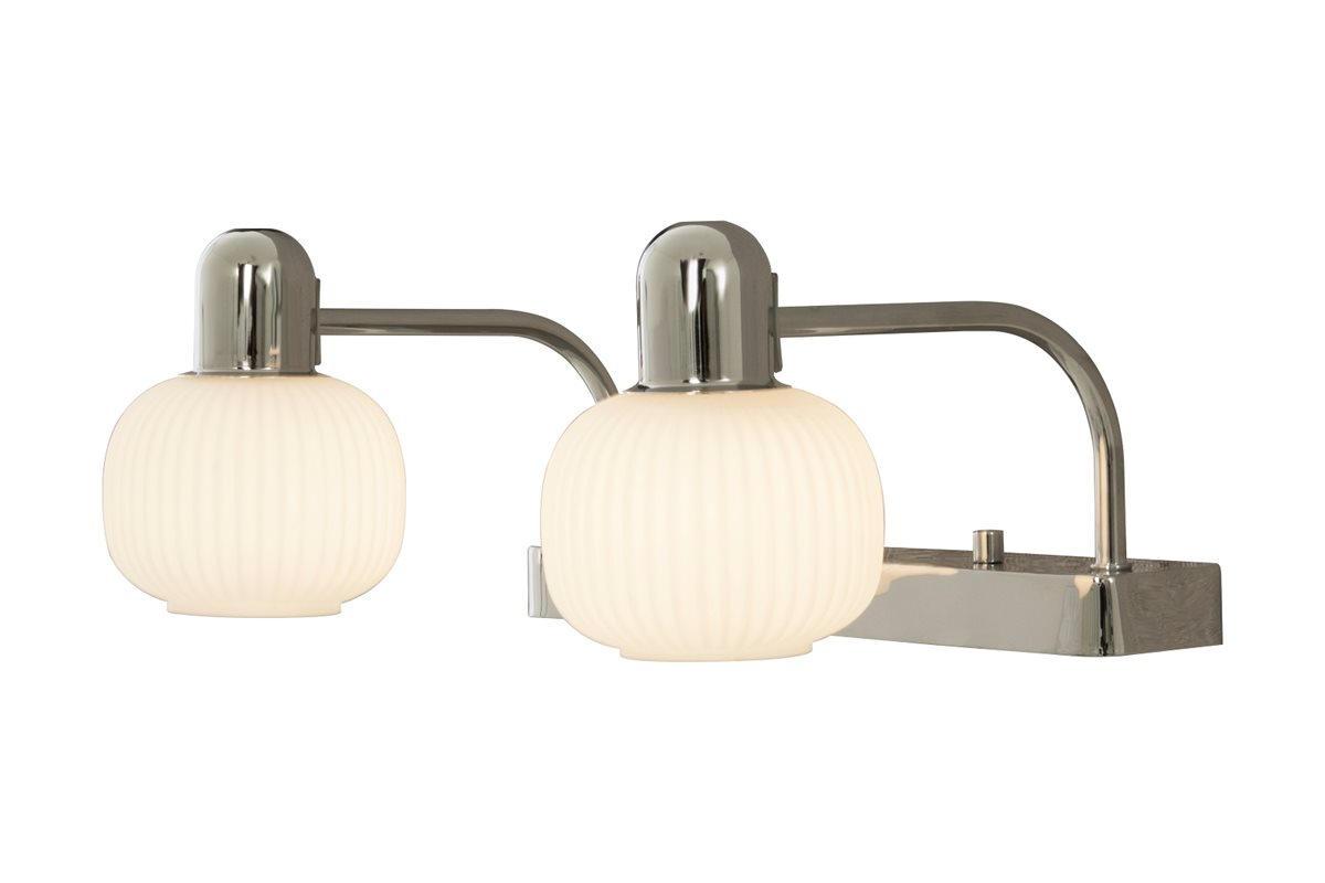 Aneta Lighting Messina skåpsbelysning 2:a krom IP44