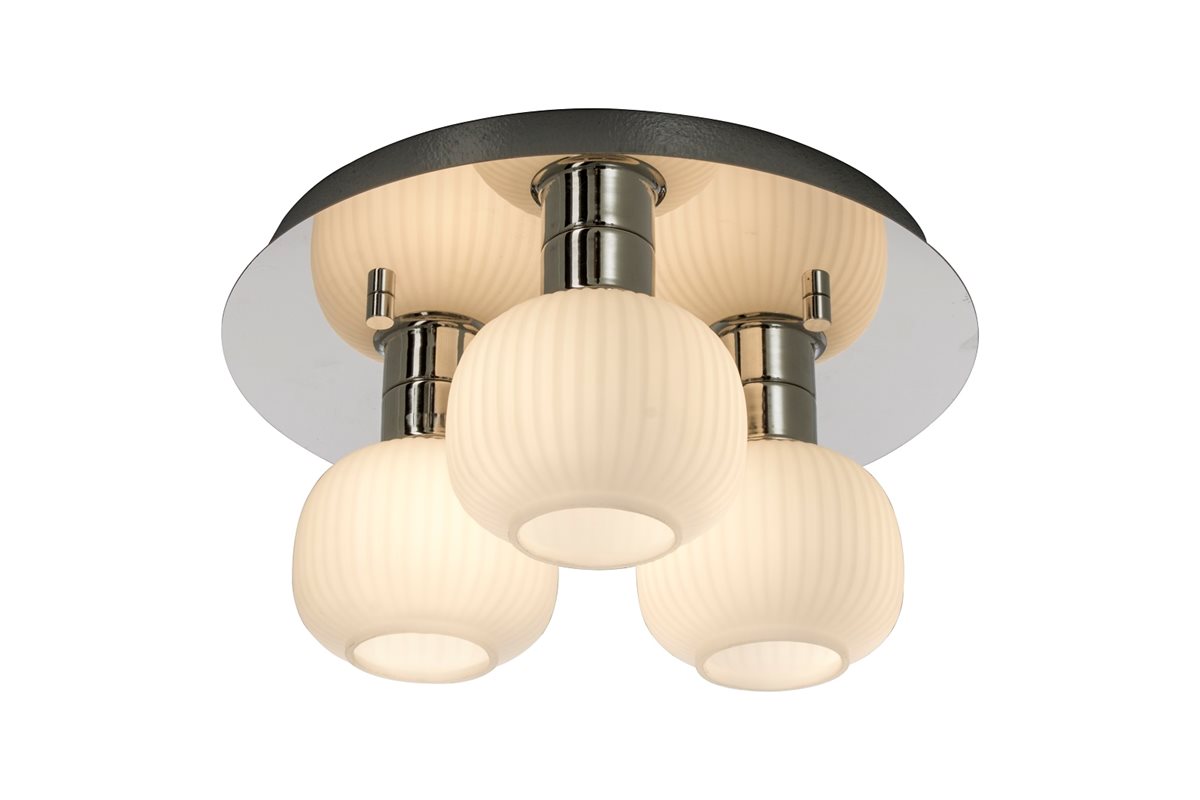 Aneta Lighting Messina takplafond 3:a krom IP44