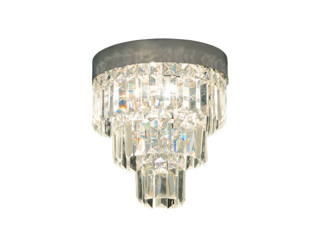 Aneta Lighting Belissa Plafond Rund 25,5Cm Krom Ip44