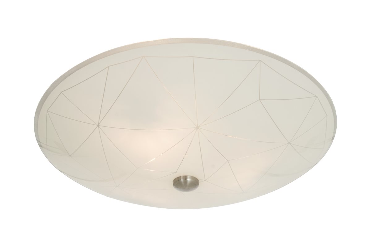 Aneta Lighting Sektor Plafond 42Cm Blankvit/Stål