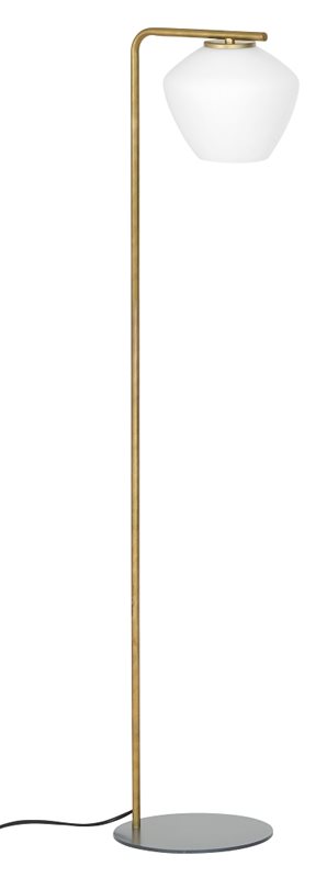 Konsthantverk Dk Golvlampa 2320 Råmässing/Vit
