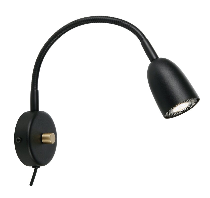 Belid V5813 Radiell Vägglampa Svart
