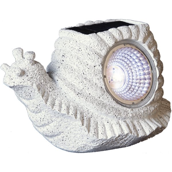 Star Trading Solcellsdekoration Rocky Snigel Ip44 Kallvit