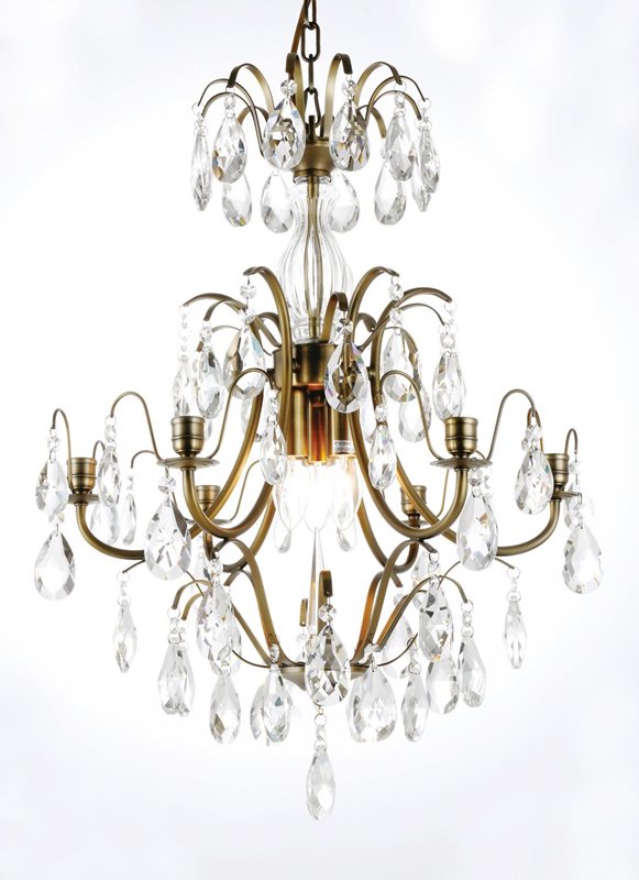 Norrsken Design Charlotte Kristallkrona Medium Antik 6-Armad
