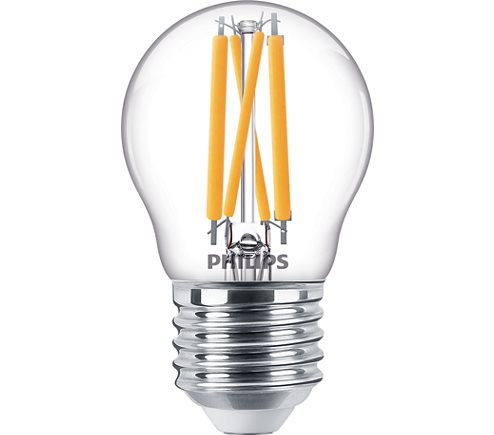 Philips Lighting Klot Led Filament Klar 4,5W 2700K-2100K E27 Dim-To-Warm