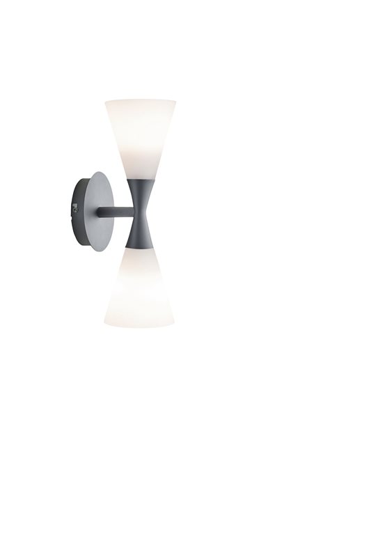 Herstal Harlekin Duo Vägglampa Grafit