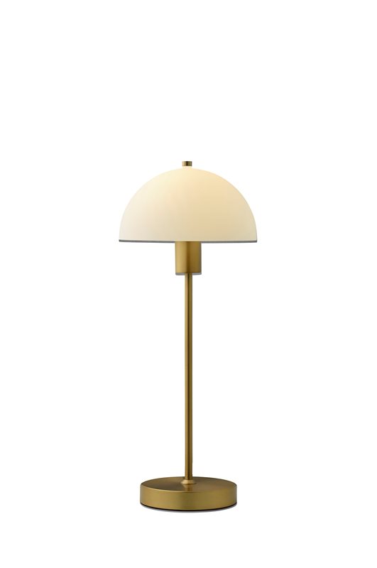 Herstal Vienda bordslampa 50 cm, mässing och opalglas