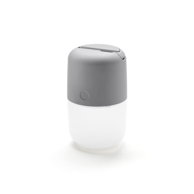 Konstsmide Assisi Bordslampa Solcellslampa/USB LED Grå/Vit