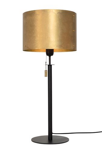 Konsthantverk Svep Bordslampa L Svart/Råmässing Höjd 66Cm