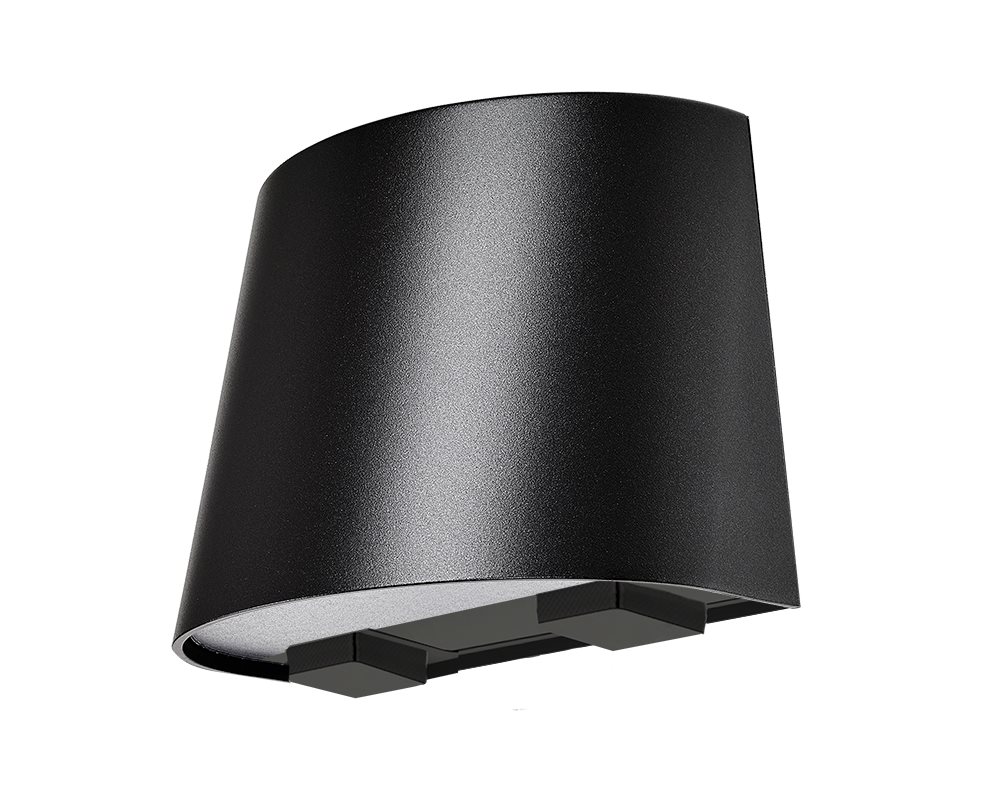 Westal Mini Vägg Led Svart Med Två Uttag Ip44