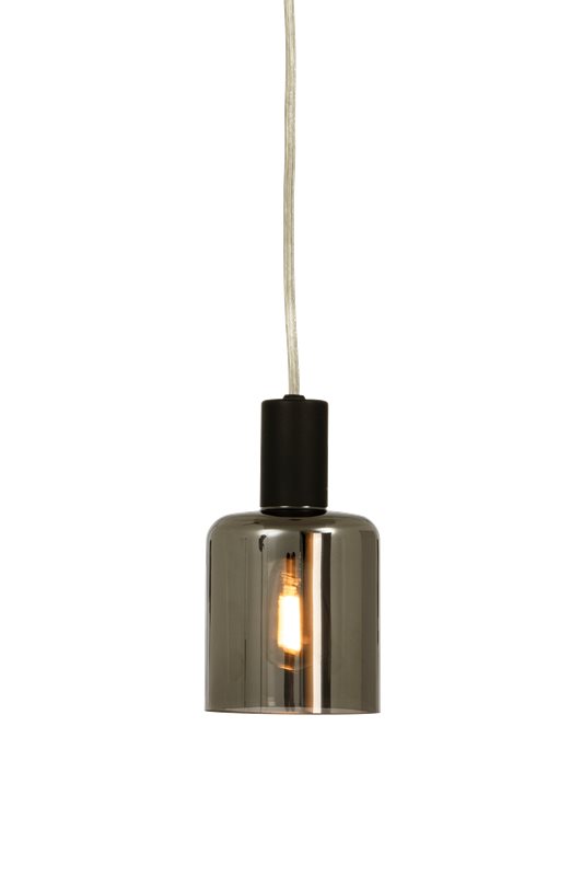 Aneta Lighting CYLINDER fönsterlampa, svart/rök