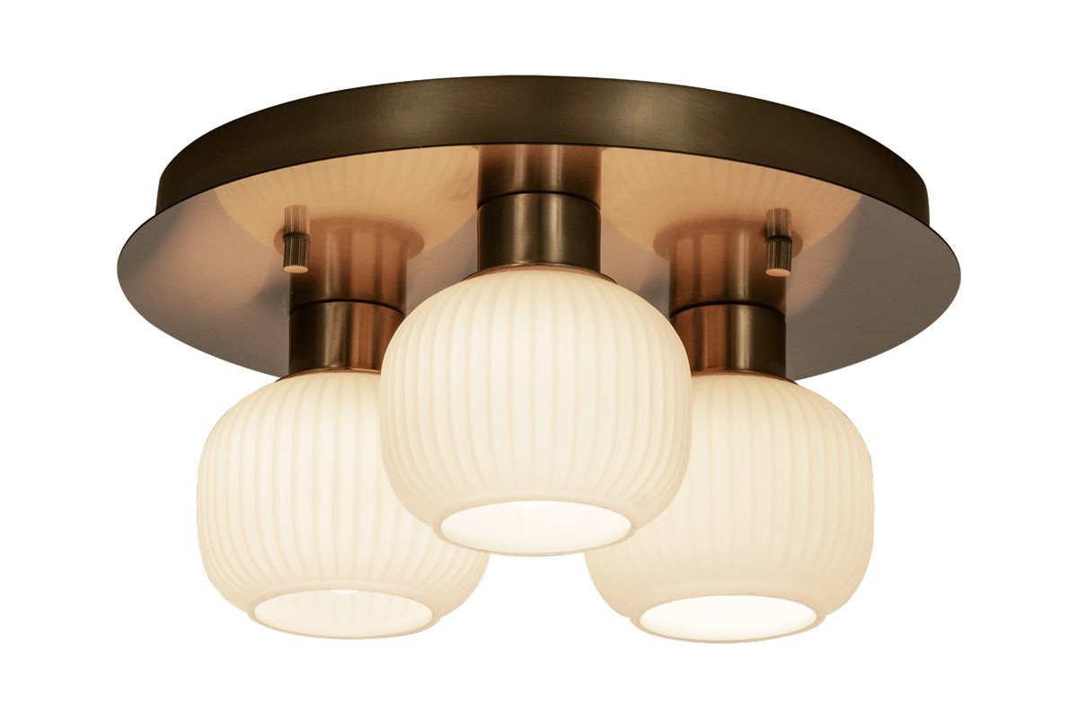 Aneta Lighting Messina takplafond 3:a mässing IP44