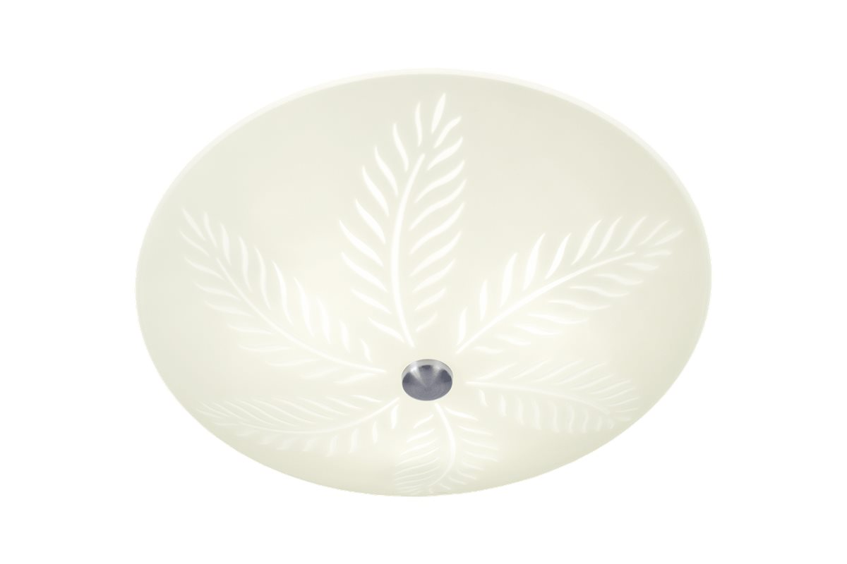 Aneta Lighting Palmblad plafond 42cm mattvit-stål