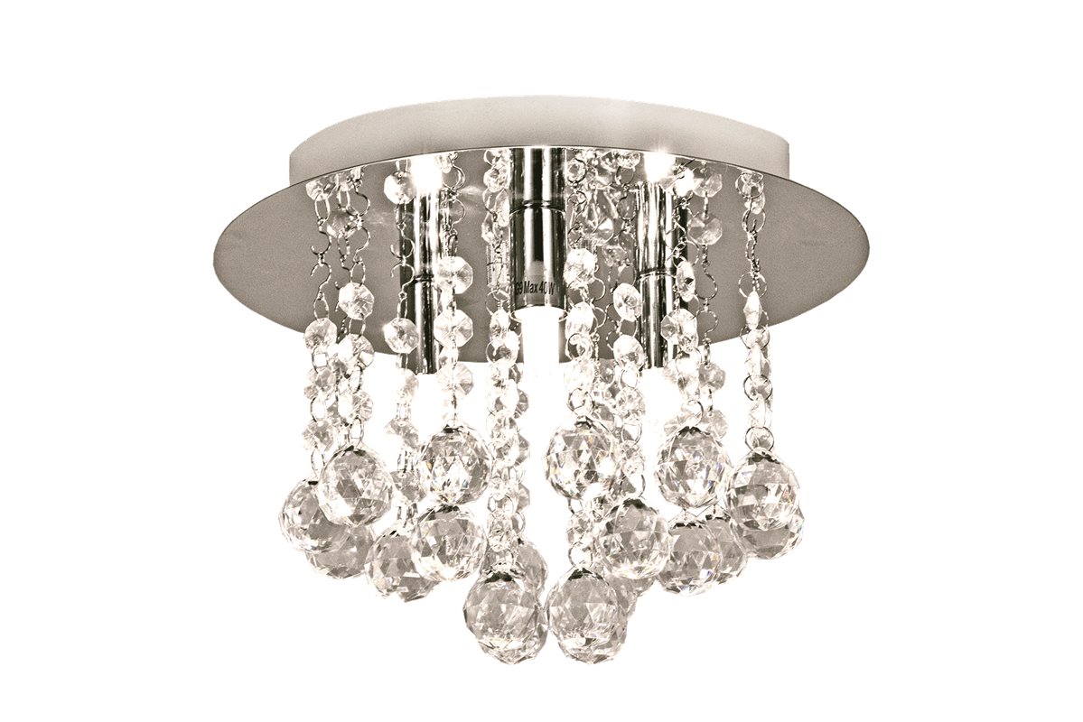 Aneta Lighting Madelene plafond 26cm krom fast installation