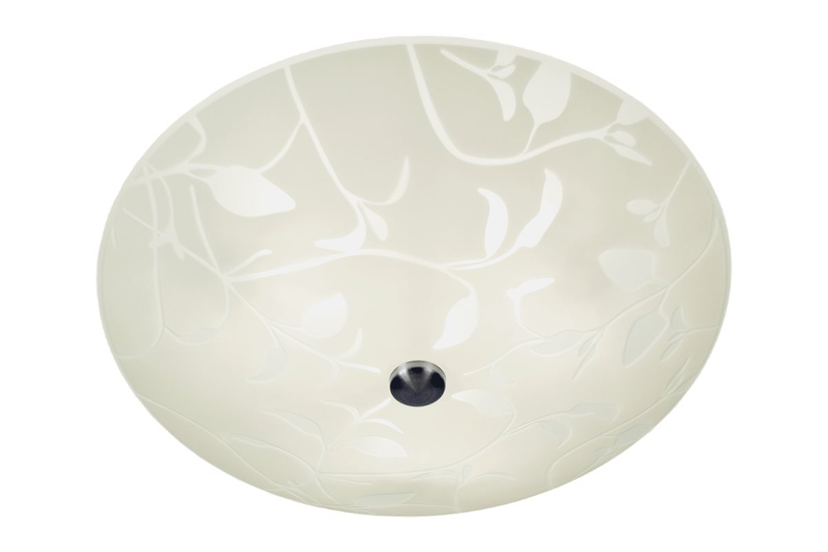 Aneta Lighting Bladverk plafond 42cm vit-stål