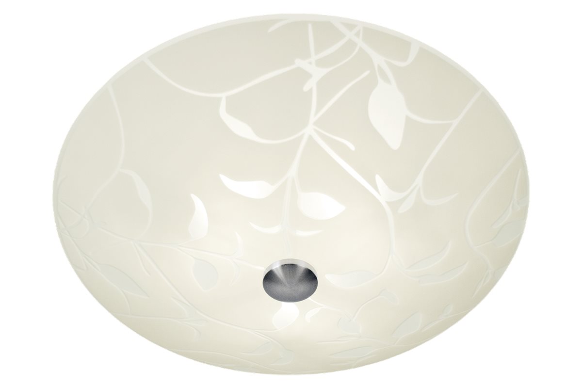 Aneta Lighting Bladverk Plafond 50Cm, Vit/Stål