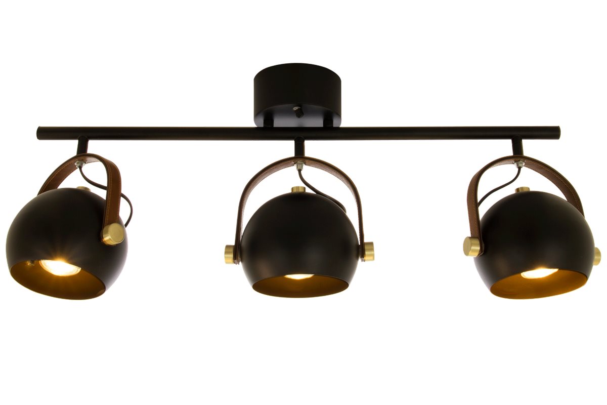 Aneta Lighting Bow takspotlight svart