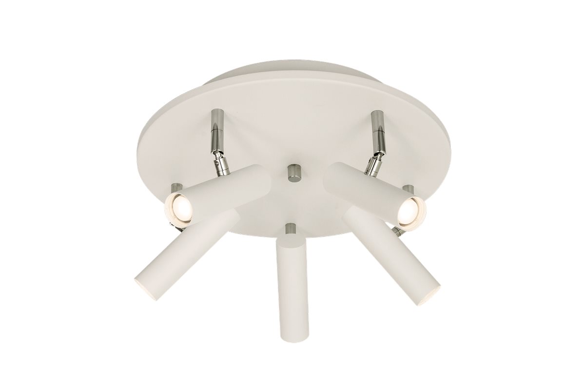 Aneta Lighting Artic takspotlight rund 5:a vit