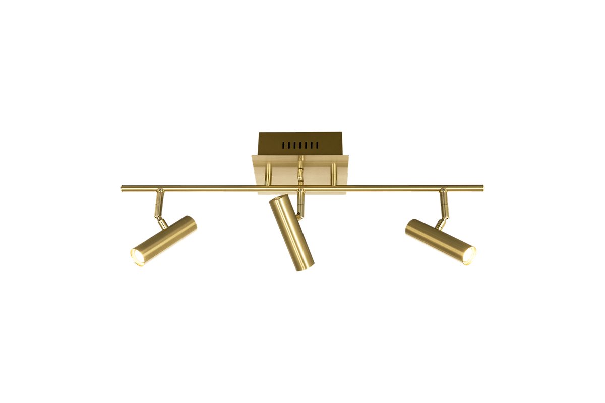 Aneta Lighting Artic takspotlight rak 3:a mässing