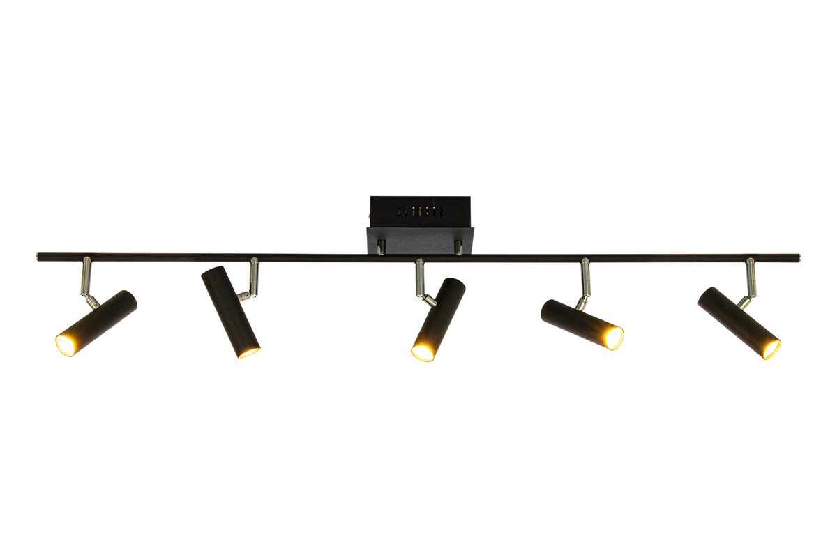 Aneta Lighting Artic takspotlight rak 5:a svart