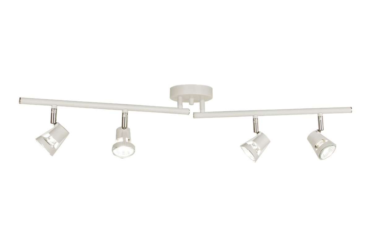 Aneta Lighting PIXY 4-spot, rak, vit