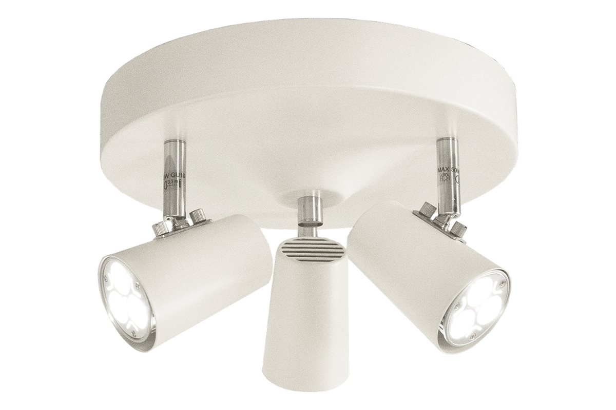 Aneta Lighting Pilot takspot 3:a rund, vit