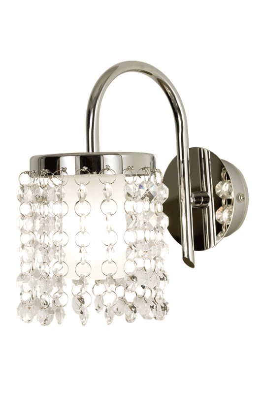 Aneta Lighting Teresa vägglampa badrumslampa krom-klar IP44